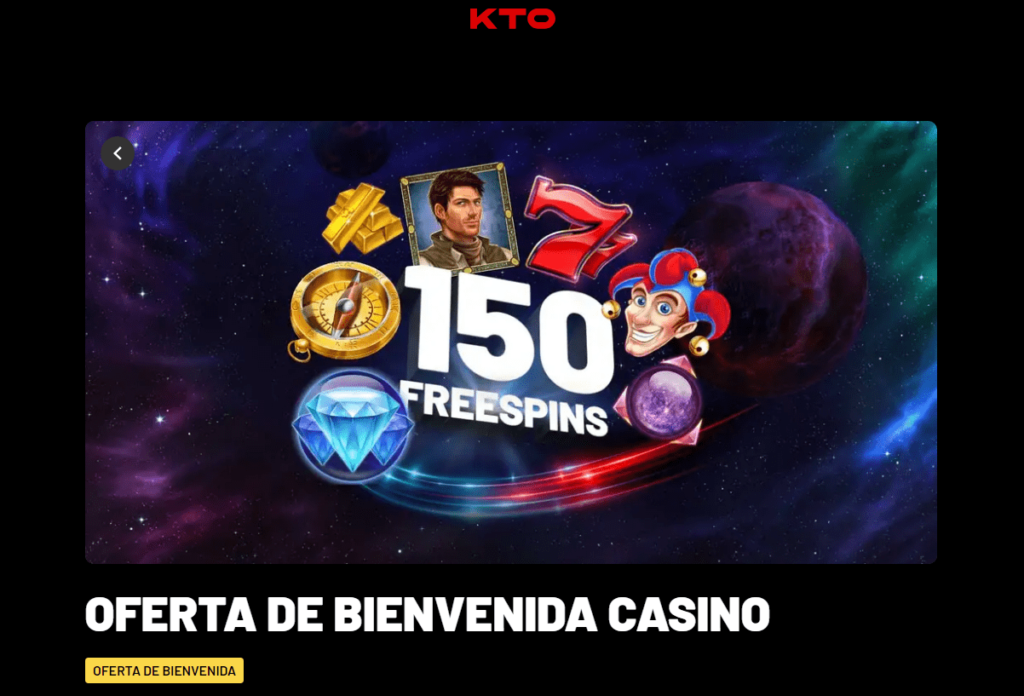 Bono de bienvenida KTO casino
