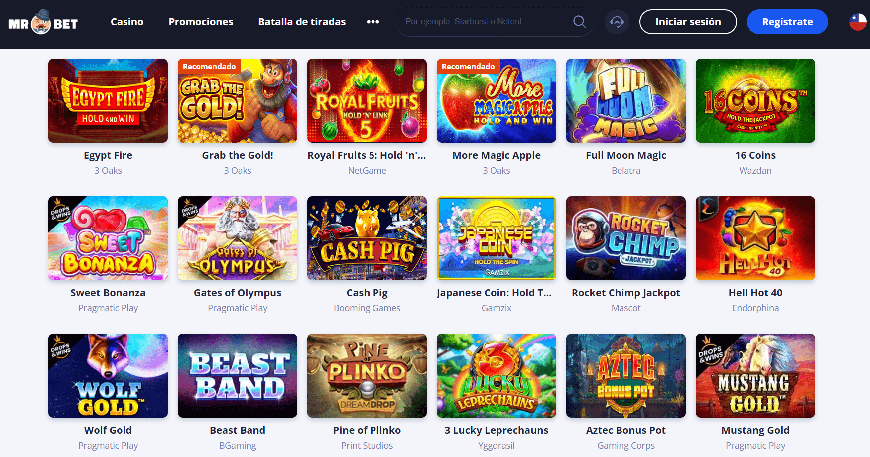 Juegos de casino Mr Bet