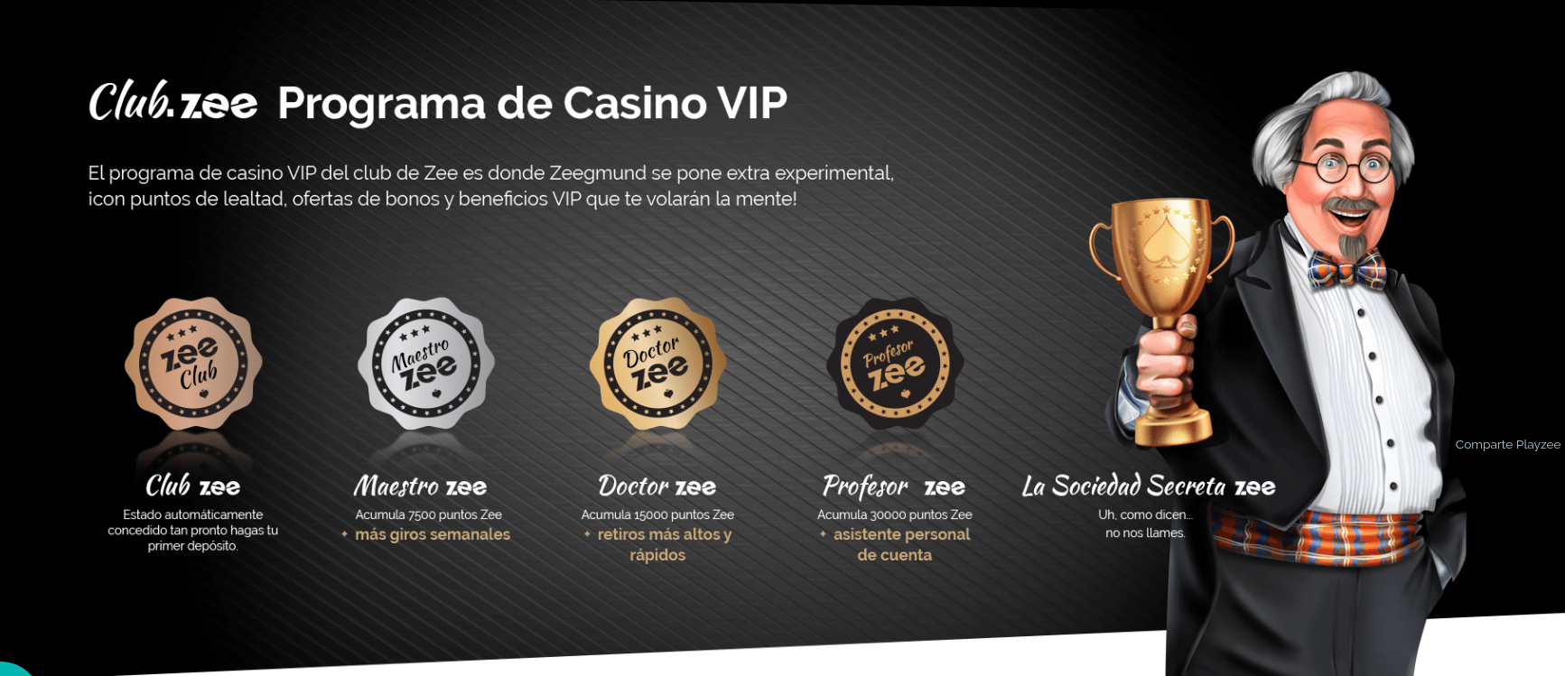 Programa de casino VIP en Playzee