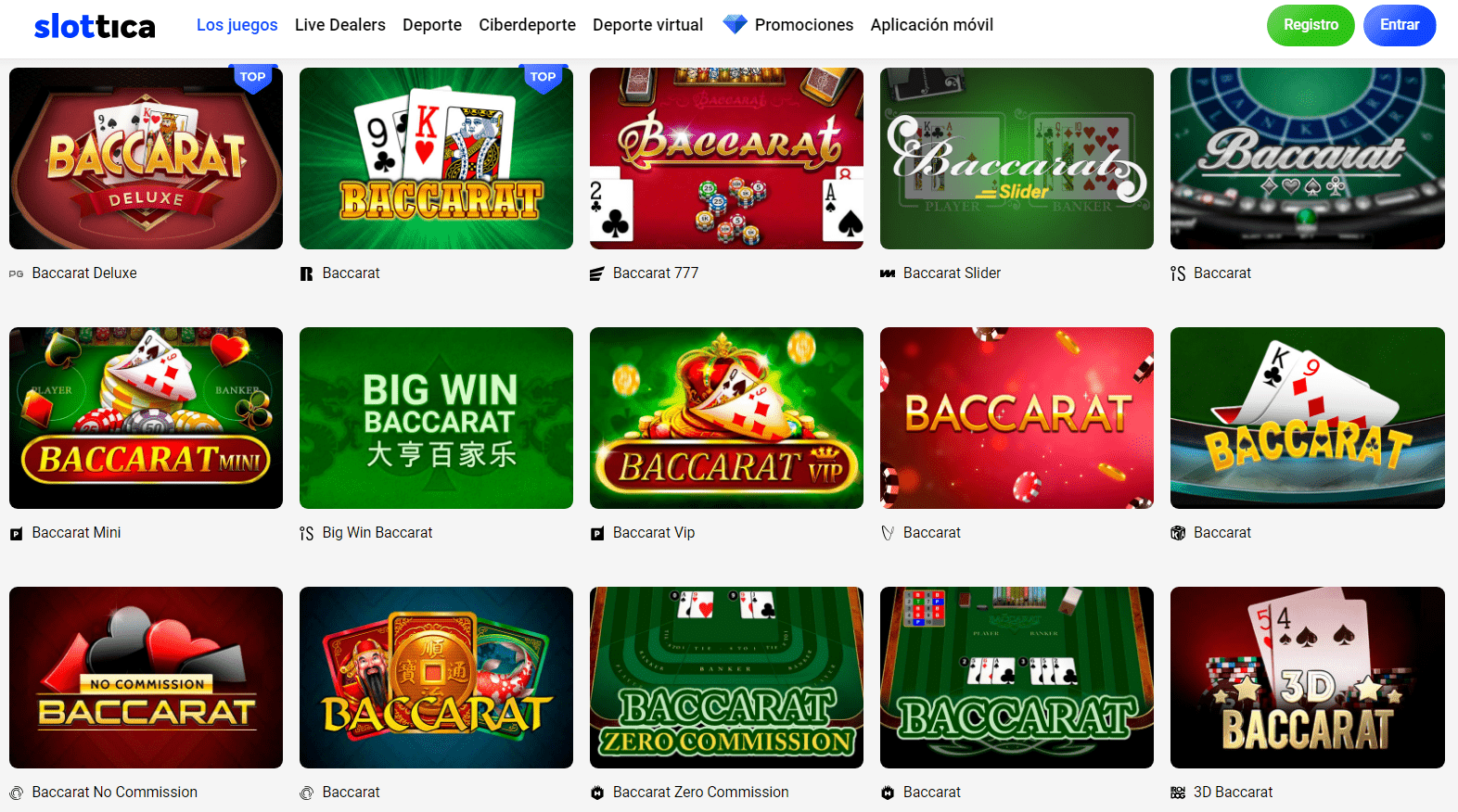 Slottica casino juegos de mesa