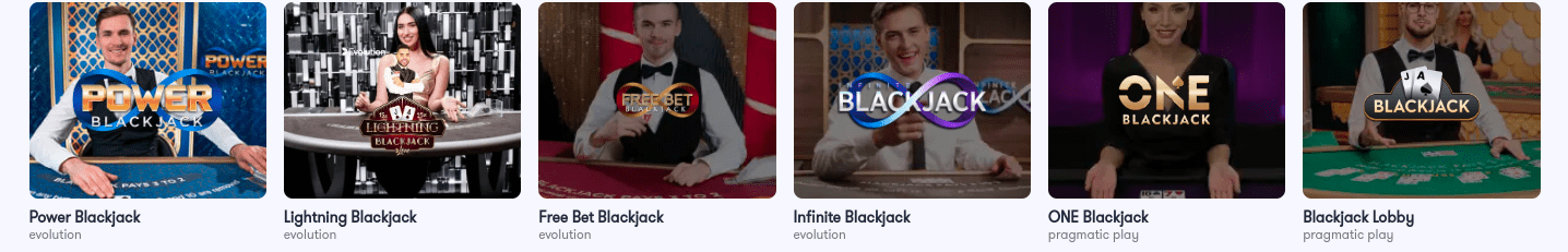 Blackjack en Space Casino