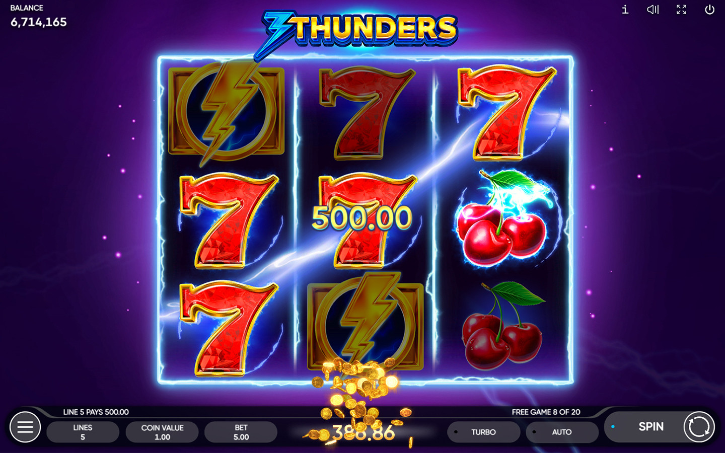 Jackpots en 3 Thunders