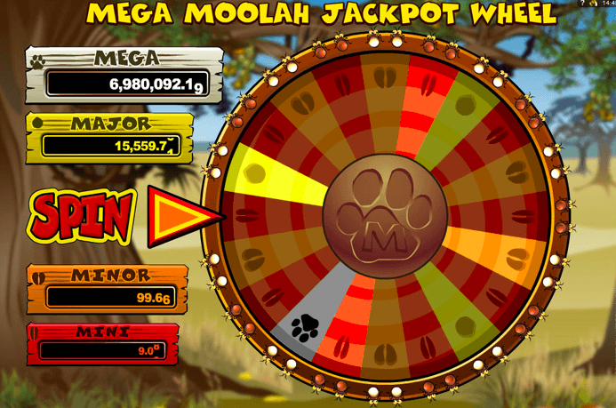 Jackpots en Mega Moolah 