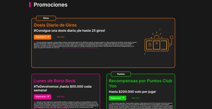 Bonos en Spinyoo