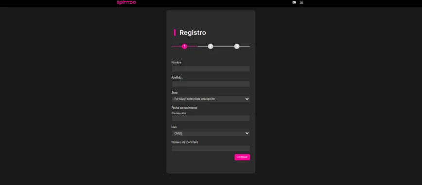 Registro en SpinYoo