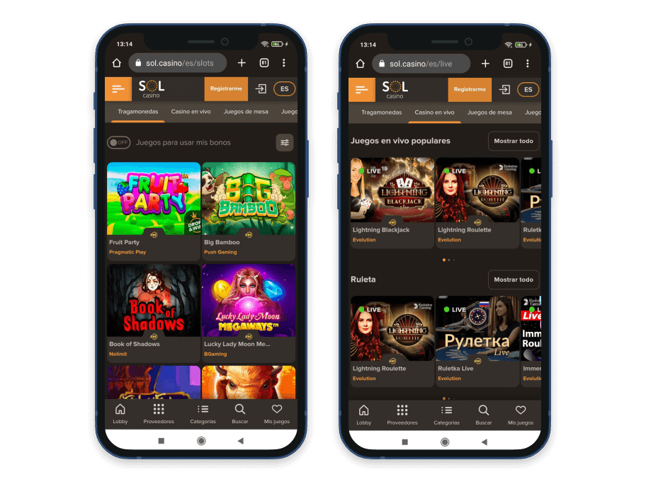 Sol Casino app
