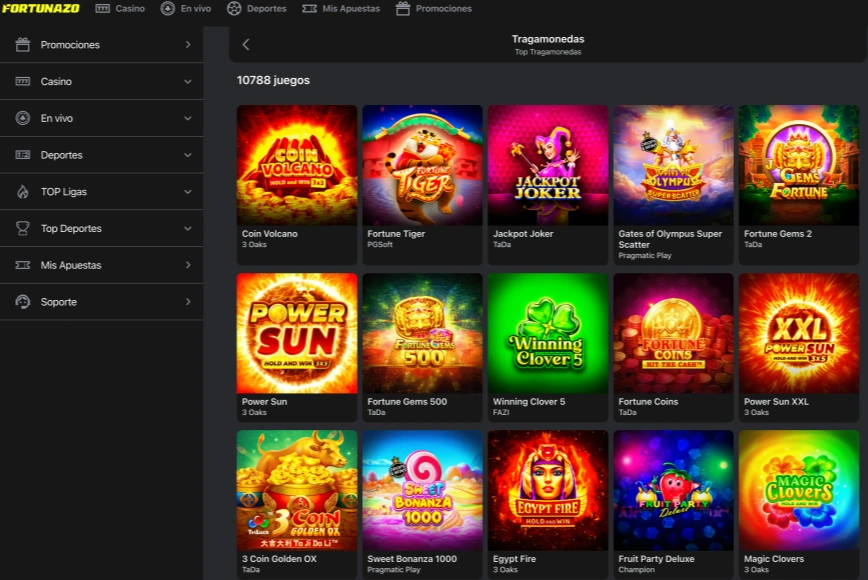 Juegos en Fortunazo